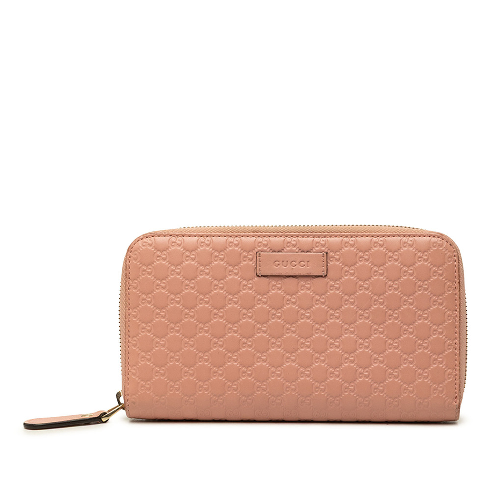 Pre-Loved Gucci Microguccissima Zip Around Long Wallet